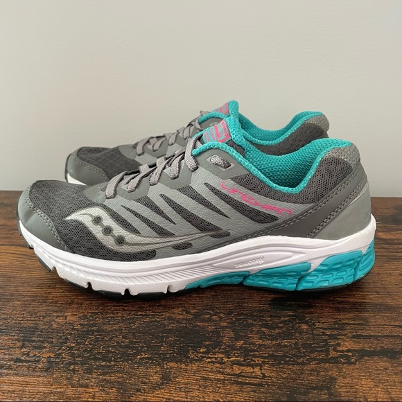 Saucony Powergrid Linchpin Women's Size 5 Running Shoes Gray Trainers Sneakers - Picture 1 of 10